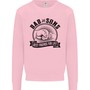 Dad & Sons Best Friends Father's Day Kids Sweatshirt Jumper Light Pink
