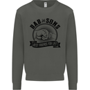Dad & Sons Best Friends Father's Day Kids Sweatshirt Jumper Storm Grey