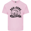 Dad & Sons Best Friends Father's Day Kids T-Shirt Childrens Light Pink