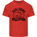 Dad & Sons Best Friends Father's Day Kids T-Shirt Childrens Red
