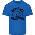 Dad & Sons Best Friends Father's Day Kids T-Shirt Childrens Royal Blue