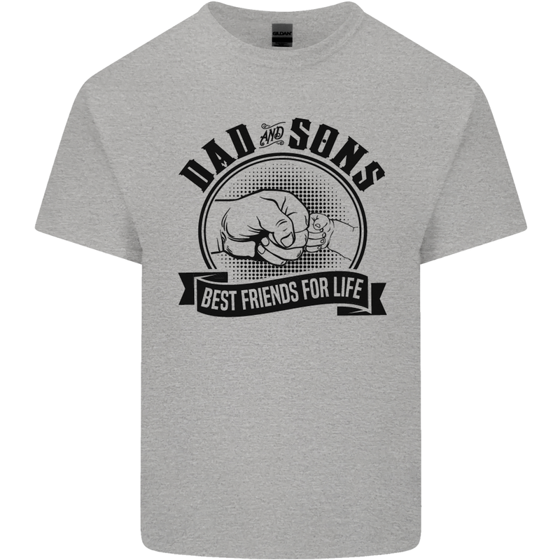Dad & Sons Best Friends Father's Day Kids T-Shirt Childrens Sports Grey