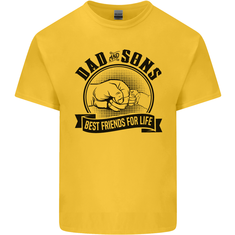 Dad & Sons Best Friends Father's Day Kids T-Shirt Childrens Yellow
