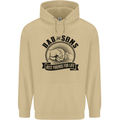 Dad & Sons Best Friends Father's Day Mens 80% Cotton Hoodie Sand