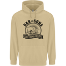 Dad & Sons Best Friends Father's Day Mens 80% Cotton Hoodie Sand