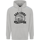 Dad & Sons Best Friends Father's Day Mens 80% Cotton Hoodie Sports Grey