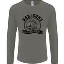 Dad & Sons Best Friends Father's Day Mens Long Sleeve T-Shirt Charcoal