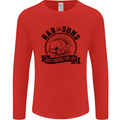 Dad & Sons Best Friends Father's Day Mens Long Sleeve T-Shirt Red