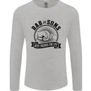 Dad & Sons Best Friends Father's Day Mens Long Sleeve T-Shirt Sports Grey