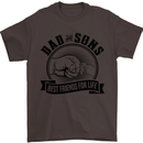Dad & Sons Best Friends Father's Day Mens T-Shirt Cotton Gildan Dark Chocolate