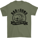 Dad & Sons Best Friends Father's Day Mens T-Shirt Cotton Gildan Military Green
