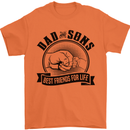 Dad & Sons Best Friends Father's Day Mens T-Shirt Cotton Gildan Orange
