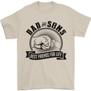 Dad & Sons Best Friends Father's Day Mens T-Shirt Cotton Gildan Sand