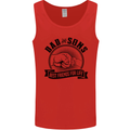 Dad & Sons Best Friends Father's Day Mens Vest Tank Top Red