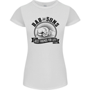Dad & Sons Best Friends Father's Day Womens Petite Cut T-Shirt White