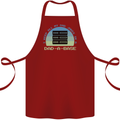 Dad a Base Funny Fathers Day Jokes Cotton Apron 100% Organic Maroon