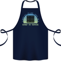 Dad a Base Funny Fathers Day Jokes Cotton Apron 100% Organic Navy Blue