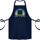 Dad a Base Funny Fathers Day Jokes Cotton Apron 100% Organic Navy Blue