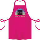 Dad a Base Funny Fathers Day Jokes Cotton Apron 100% Organic Pink