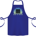 Dad a Base Funny Fathers Day Jokes Cotton Apron 100% Organic Royal Blue