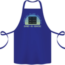 Dad a Base Funny Fathers Day Jokes Cotton Apron 100% Organic Royal Blue