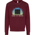 Dad a Base Funny Fathers Day Jokes Kids Sweatshirt Jumper Maroon