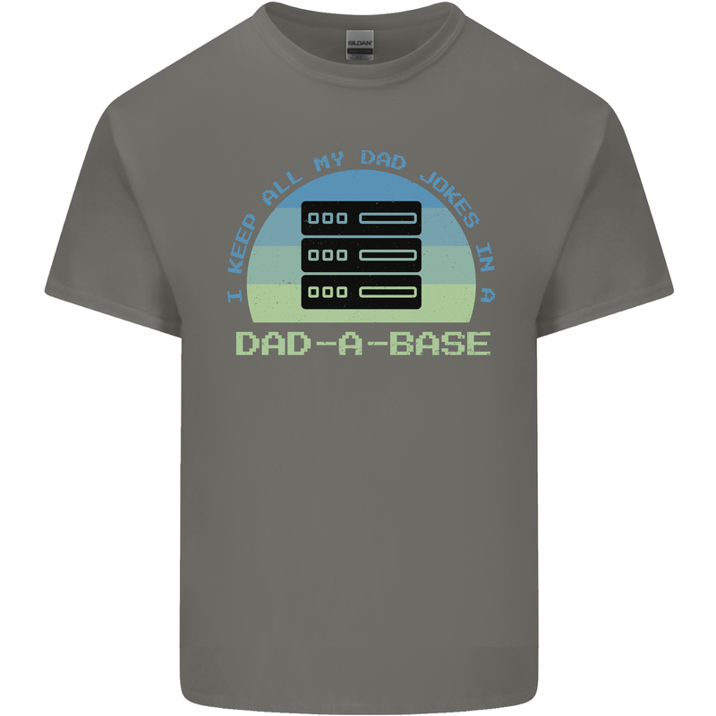 Dad a Base Funny Fathers Day Jokes Kids T-Shirt Childrens Charcoal