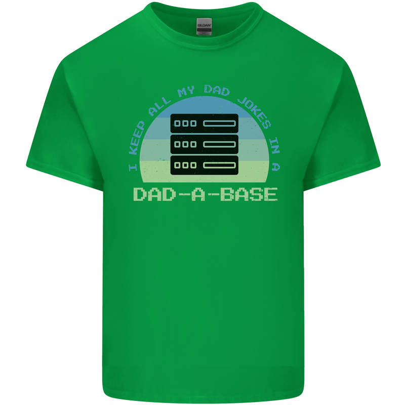 Dad a Base Funny Fathers Day Jokes Kids T-Shirt Childrens Irish Green