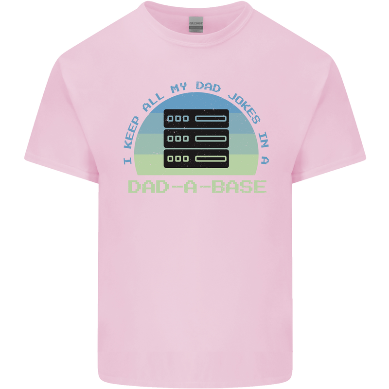 Dad a Base Funny Fathers Day Jokes Kids T-Shirt Childrens Light Pink