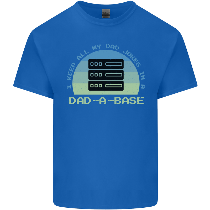 Dad a Base Funny Fathers Day Jokes Kids T-Shirt Childrens Royal Blue