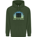 Dad a Base Funny Fathers Day Jokes Mens 80% Cotton Hoodie Forest Green