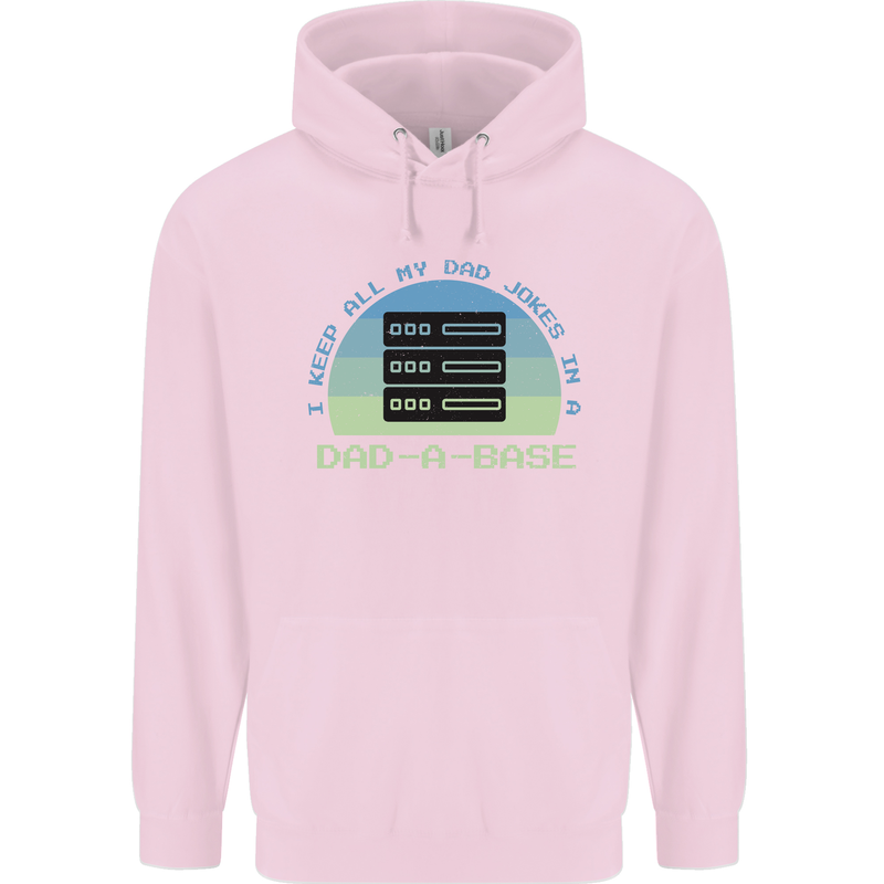 Dad a Base Funny Fathers Day Jokes Mens 80% Cotton Hoodie Light Pink