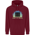 Dad a Base Funny Fathers Day Jokes Mens 80% Cotton Hoodie Maroon