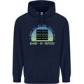 Dad a Base Funny Fathers Day Jokes Mens 80% Cotton Hoodie Navy Blue