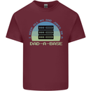 Dad a Base Funny Fathers Day Jokes Mens Cotton T-Shirt Tee Top Maroon