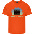 Dad a Base Funny Fathers Day Jokes Mens Cotton T-Shirt Tee Top Orange