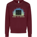Dad a Base Funny Fathers Day Jokes Mens Sweatshirt Jumper Maroon