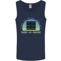 Dad a Base Funny Fathers Day Jokes Mens Vest Tank Top Navy Blue