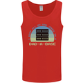 Dad a Base Funny Fathers Day Jokes Mens Vest Tank Top Red