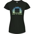 Dad a Base Funny Fathers Day Jokes Womens Petite Cut T-Shirt Black