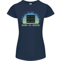 Dad a Base Funny Fathers Day Jokes Womens Petite Cut T-Shirt Navy Blue