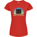 Dad a Base Funny Fathers Day Jokes Womens Petite Cut T-Shirt Red