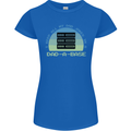 Dad a Base Funny Fathers Day Jokes Womens Petite Cut T-Shirt Royal Blue