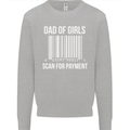 Dad of Girls Scan For Payment Father's Day Mens Sweatshirt Jumper White