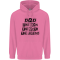 Dad the Man the Myth the Legend Mens 80% Cotton Hoodie Azelea