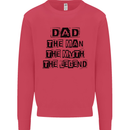 Dad the Man the Myth the Legend Mens Sweatshirt Jumper Heliconia