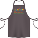 Dadalorian Funny Fathers Day Dad Daddy Cotton Apron 100% Organic Dark Grey