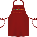 Dadalorian Funny Fathers Day Dad Daddy Cotton Apron 100% Organic Maroon