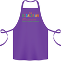 Dadalorian Funny Fathers Day Dad Daddy Cotton Apron 100% Organic Purple