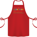 Dadalorian Funny Fathers Day Dad Daddy Cotton Apron 100% Organic Red
